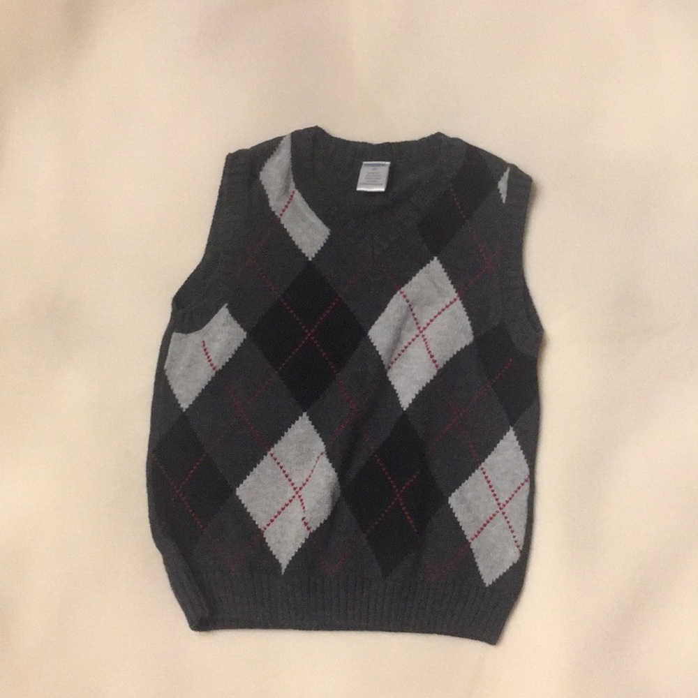 Gymboree boys argyle vest